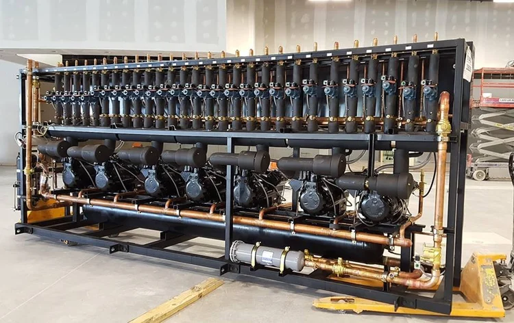 Chinese Market refrigeration rack installation